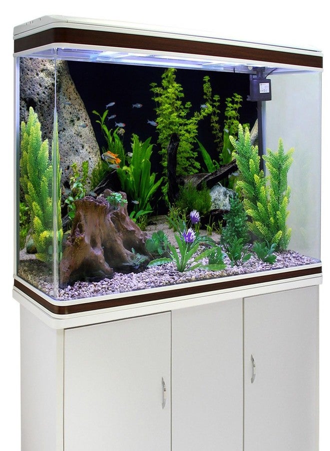 AWERT Vinyl Underwater Aquatic Plant Fish Tank Background Stone River Bed & Lake Aquarium Background 48x24 inches - Image 3